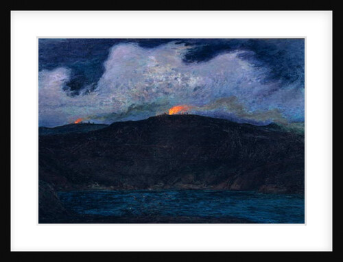 Midsummer Bonfires in Stormy Weather, 1900 by Karl Fredrick Nordstrom