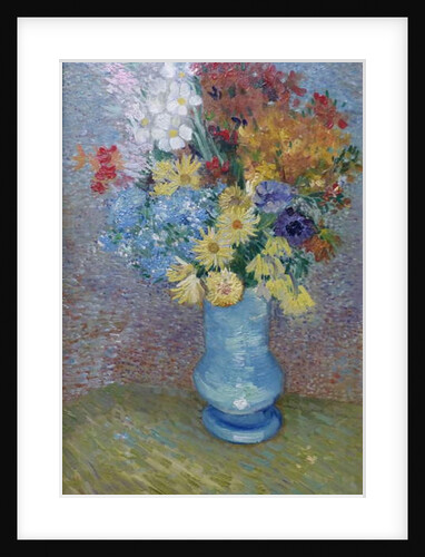 Flowers in a Blue Vase, c.1887 by Vincent van Gogh