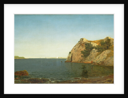 Beacon Rock, Newport Harbour, 1857 by John Frederick Kensett