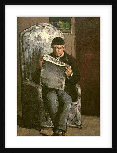 The Artist's Father, Reading 'L'Événement', 1866 by Paul Cezanne