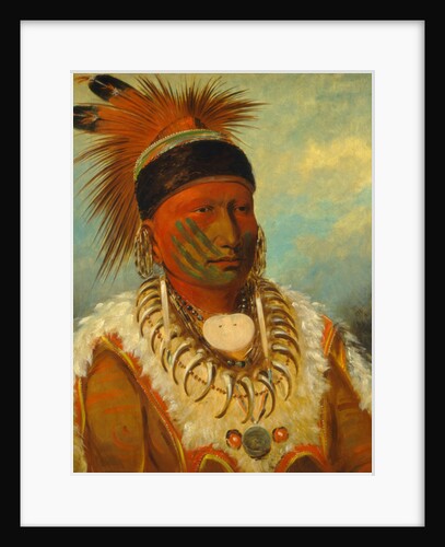 The White Cloud, Head Chief of the Iowas, 1844-45 by George Catlin