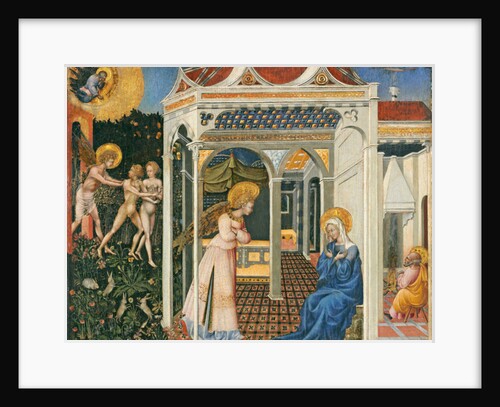 The Annunciation and Expulsion from Paradise, c. 1435 by Giovanni di Paolo di Grazia