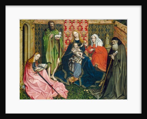 Madonna and Child with Saints in the Enclosed Garden, c. 1440- 60 by (1375/8-1444) (follower) Master of Flemalle