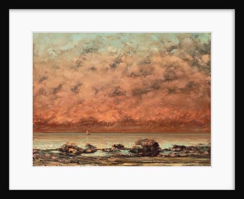 The Black Rocks at Trouville, 1865- 66 by Gustave Courbet