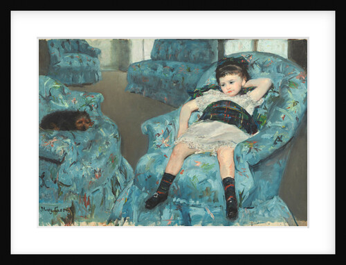 Little Girl in a Blue Armchair, 1878 by Mary Stevenson Cassatt