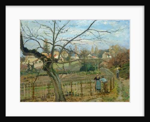 The Fence, 1872 by Camille Pissarro