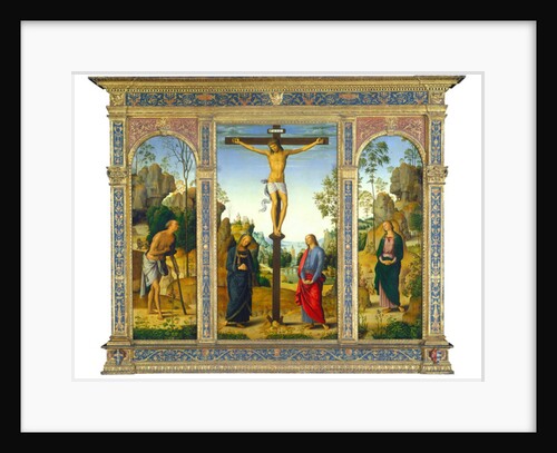 The Crucifixion with the Virgin, Saint John, Saint Jerome, and Saint Mary Magdalene, c.1482-1485 by Pietro Perugino
