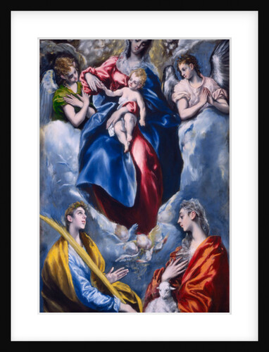 Madonna and Child with Saint Martina and Saint Agnes, 1597-1599 by El Greco