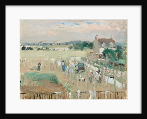 Hanging the Laundry out to Dry, 1875 by Berthe Morisot