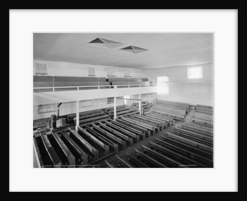 Friends' Meeting House, interior, Philadelphia, 1900-20 by Detroit Publishing Co.