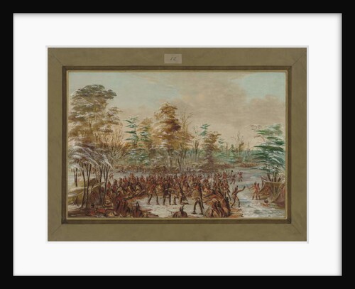 De Tonty Suing for Peace in the Iroquois Village in January 1680, 1847-48 by George Catlin