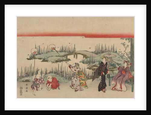 Catching Fireflies by Shunsen Katsukawa