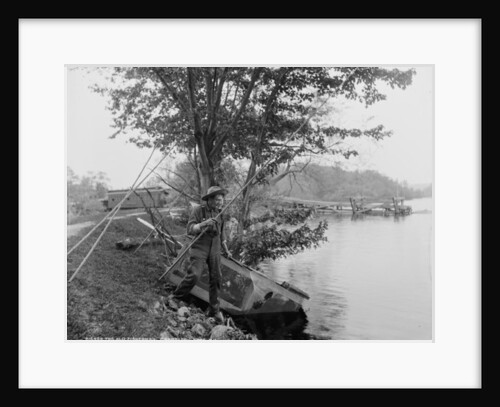 The Old Fisherman, Cranberry Lake, N.J., c.1900 by Detroit Publishing Co.