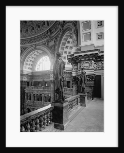 Library of Congress, gallery of the Rotunda, c.1900 by Detroit Publishing Co.