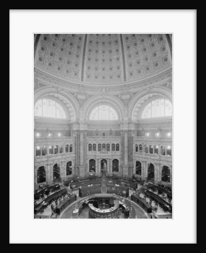 Reading Room rotunda, Library of Congress, Washington, D.C., c.1904 by Detroit Publishing Co.