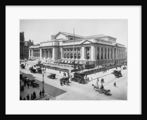 New York Public Library Building, c.1911-20 by Detroit Publishing Co.