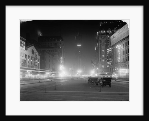 Times Square at night, New York, N.Y., c.1900-15 by Detroit Publishing Co.