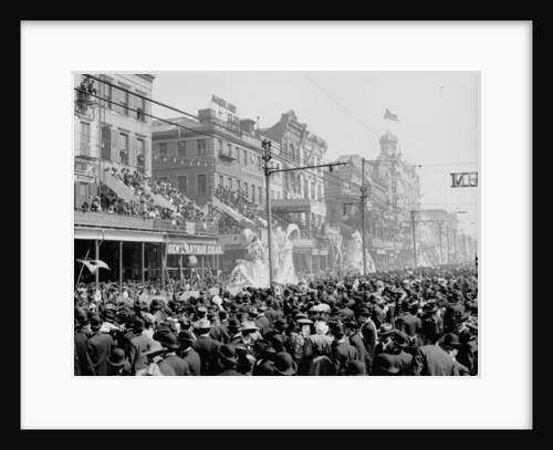 New Orleans, Louisiana, Mardi Gras Day, the 'Red' Pageant, c.1890-1910 by Detroit Publishing Co.