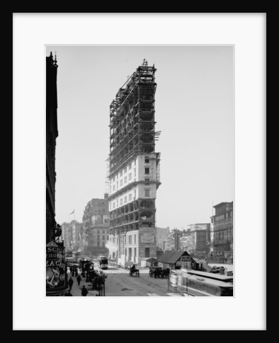 Times Building under construction, New York, N.Y., c.1903 by Detroit Publishing Co.