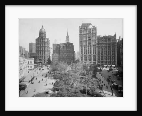 Newspaper Row, Park Row, New York City, c.1890-1910 by Detroit Publishing Co.