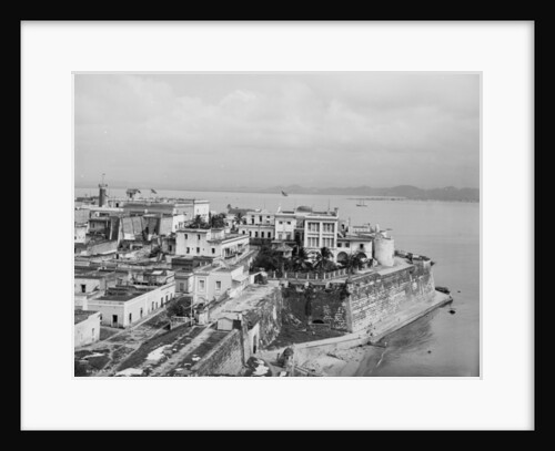 Governor's Palace and sea wall, San Juan, Puerto Rico, c.1903 by Detroit Publishing Co.