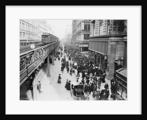 Shoppers on Sixth Avenue, New York City, c.1903 by Detroit Publishing Co.