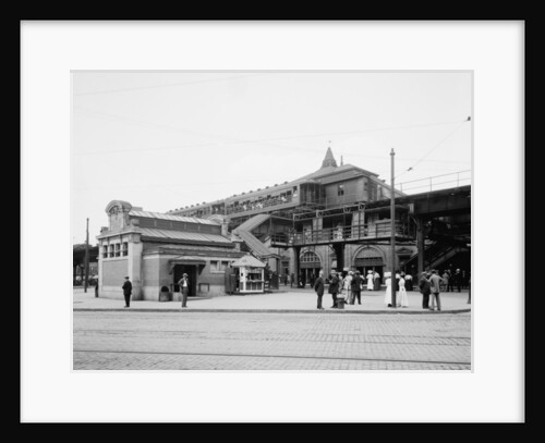 Atlantic Avenue, subway entrance, Brooklyn, N.Y., c.1910-20 by Detroit Publishing Co.