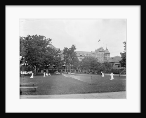 Manhasset, tennis at Manhanset House, Shelter Island, N.Y., c.1904 by Detroit Publishing Co.