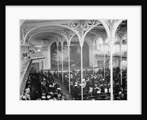 During a performance at Hammerstein's Paradise Gardens, New York, c.1900-06 by Detroit Publishing Co.