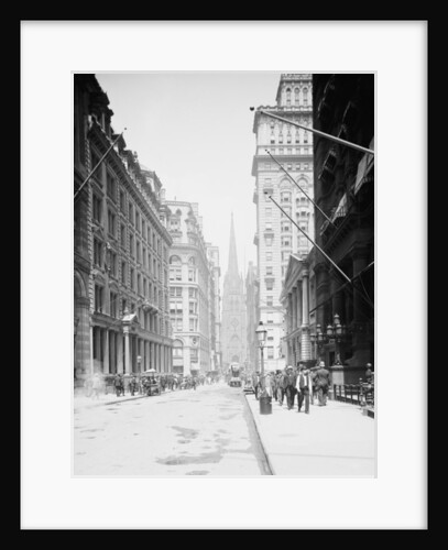 Wall St. and Trinity Church, New York, N.Y., 1903 by Detroit Publishing Co.