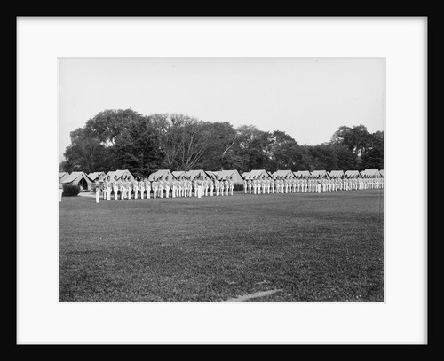 Dress parade, sunset gun and colors, West Point, New York, c.1905 by Detroit Publishing Co.