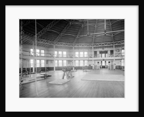 Gymnasium interior, U.S. Naval Academy, c.1890-1901 by Detroit Publishing Co.
