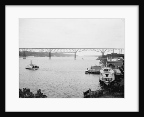 Pokeepsie Bridge, New York, c.1880-97 by Detroit Publishing Co.