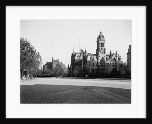 University of Pennsylvania, Main Building and Library, Philadelphia, Pennsylvania, c.1900 by Detroit Publishing Co.