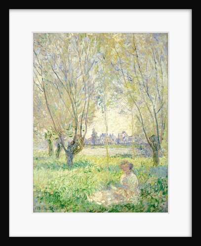 Woman seated under the Willows, 1880 by Claude Monet