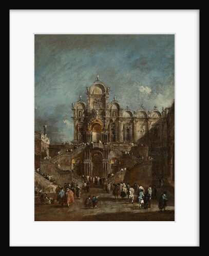 Temporary Tribune in the Campo San Zanipolo, Venice, c.1782 by Francesco Guardi