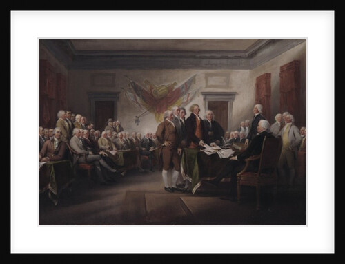 The Declaration of Independence, July 4, 1776, 1817 by John Trumbull