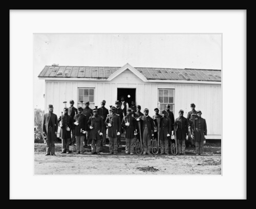 Arlington, Va. Band of 107th U.S. Colored Infantry at Fort Corcoran, 1865 by American Photographer