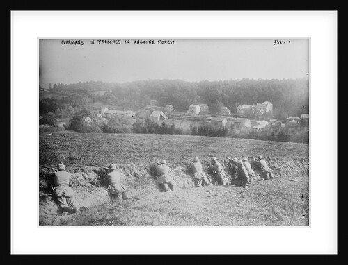 Germans in trenches in Argonne Forest, 1914-15 by German Photographer