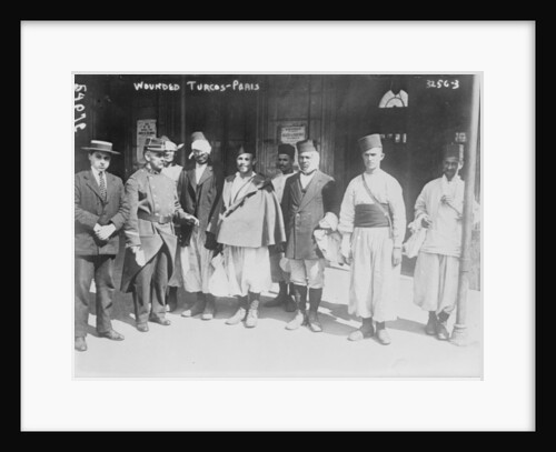 Wounded Turcos in Paris, 1914 by French Photographer