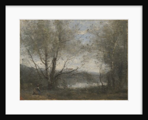 A Pond Seen Through the Trees, c.1855-65 by Jean Baptiste Camille Corot