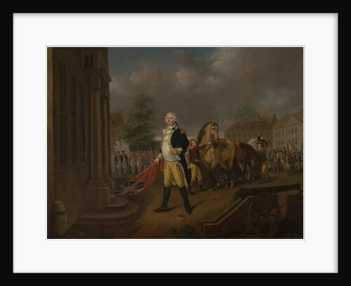 General Humphreys Delivering the Standards taken at Yorktown to Congress Hall, Philadelphia by Nicolas Louis Albert Delerive