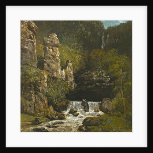 Landscape with a Waterfall, c.1865 by Gustave Courbet