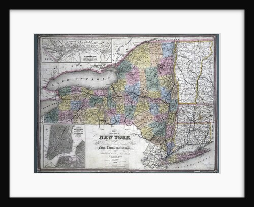 Map of the state of New York, 1850 by Anonymous