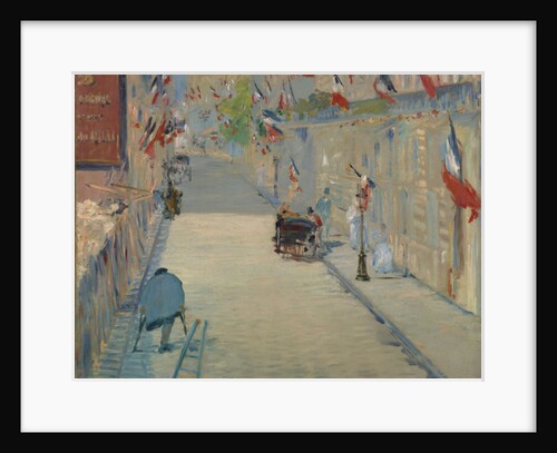 Flags in Mosnier Street, 1878 by Edouard Manet