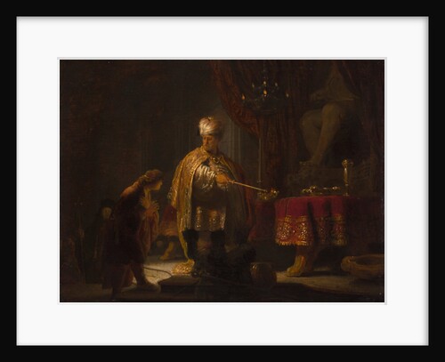 Daniel and Cyrus before the Idol Bel, 1633 by Rembrandt Harmensz. van Rijn