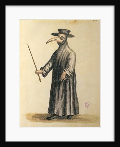 Venetian Doctor during the time of the plague, 18th century by Jan van Grevenbroeck