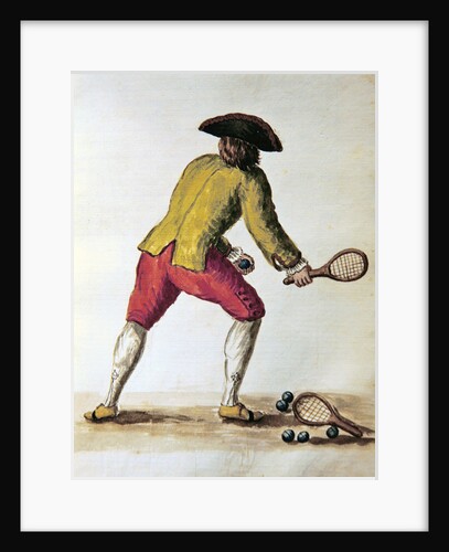 Nobleman playing racquets by Jan van Grevenbroeck