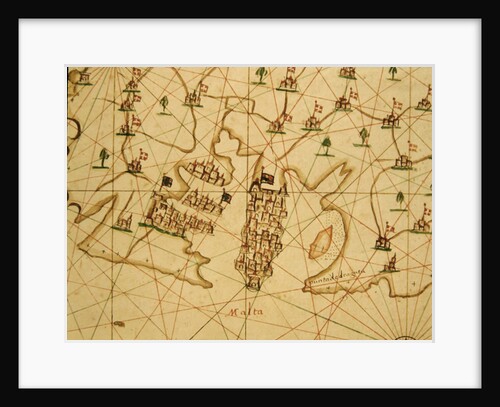 The Port of La Valletta by Italian School