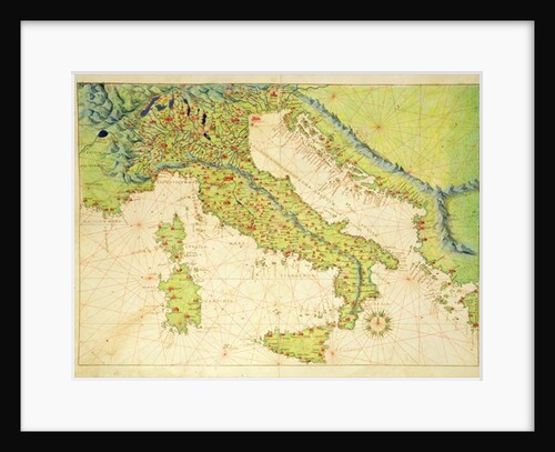 Italy by Battista Agnese